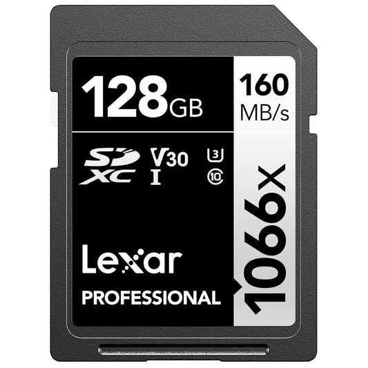 Flash memory — Lexar Professional 1066x 64GB SDXC UHS-I card silver series
