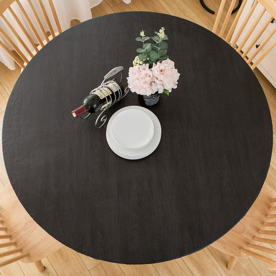 LIBERECOO round fitted tablecloth - Waterproof and stain-resistant design