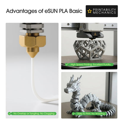 eSUN PLA filament 1.75mm — High speed for fast printing