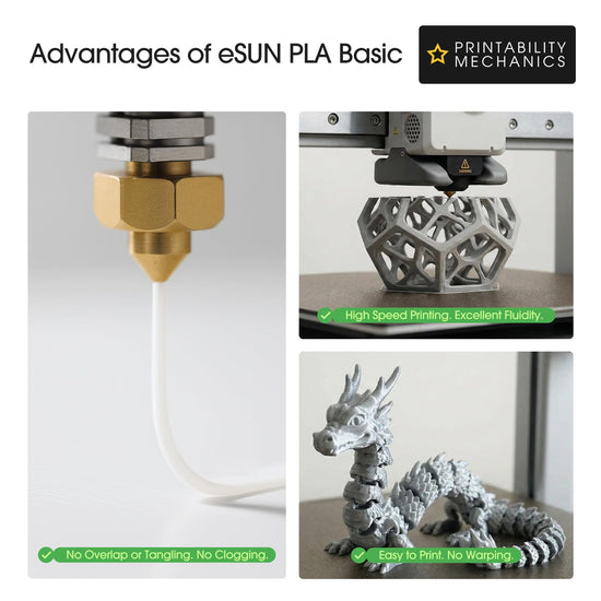 eSUN PLA filament 1.75mm — High speed for fast printing
