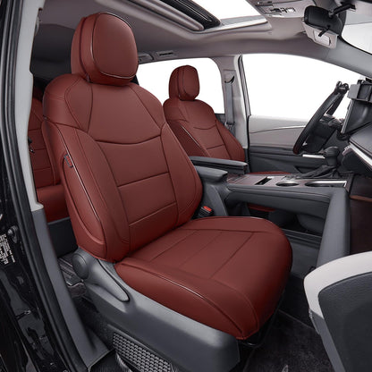 EKR Sienna seat covers - waterproof leather full set for 2021-2026 Toyota Sienna