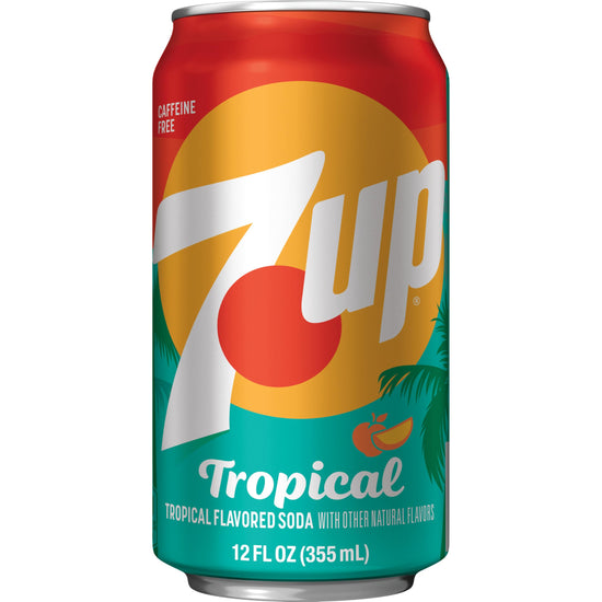 7UP Tropical soda - Tropical flavor in 12 pack cans7UP Tropical soda - Tropical flavor in 12 pack cans