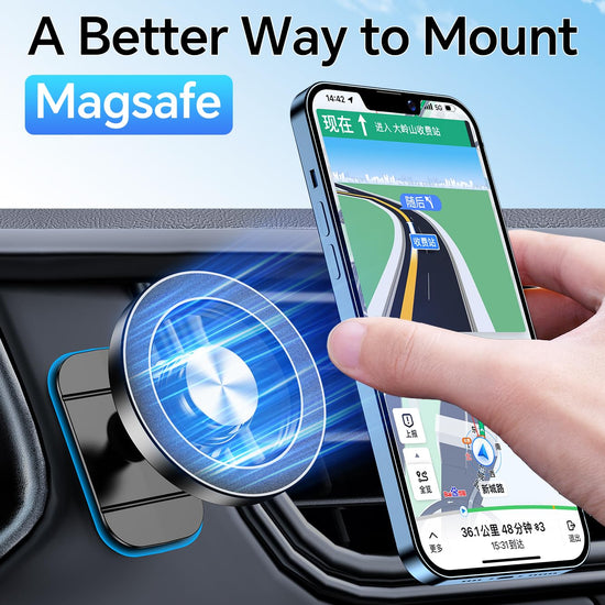 Kaistyle magnetic phone holder for car — strong magnets for Magsafe compatibility
