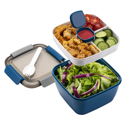 Freshmage meal holder — salad container with compartments for easy packing