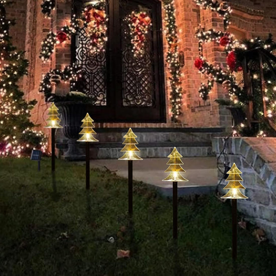 Lighted outdoor display — Solar pathway lights for landscape decor