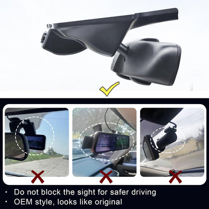 Mangoal 4K dash cam - Custom fit for Dodge Durango and integrated OEM look