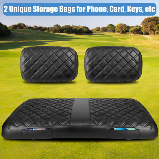 Vehicle seat cover — Comfortable vinyl leather design for Yamaha golf carts