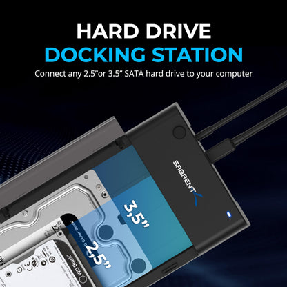 Sabrent hard drive enclosure — USB 3.0 to SATA lay-flat docking station