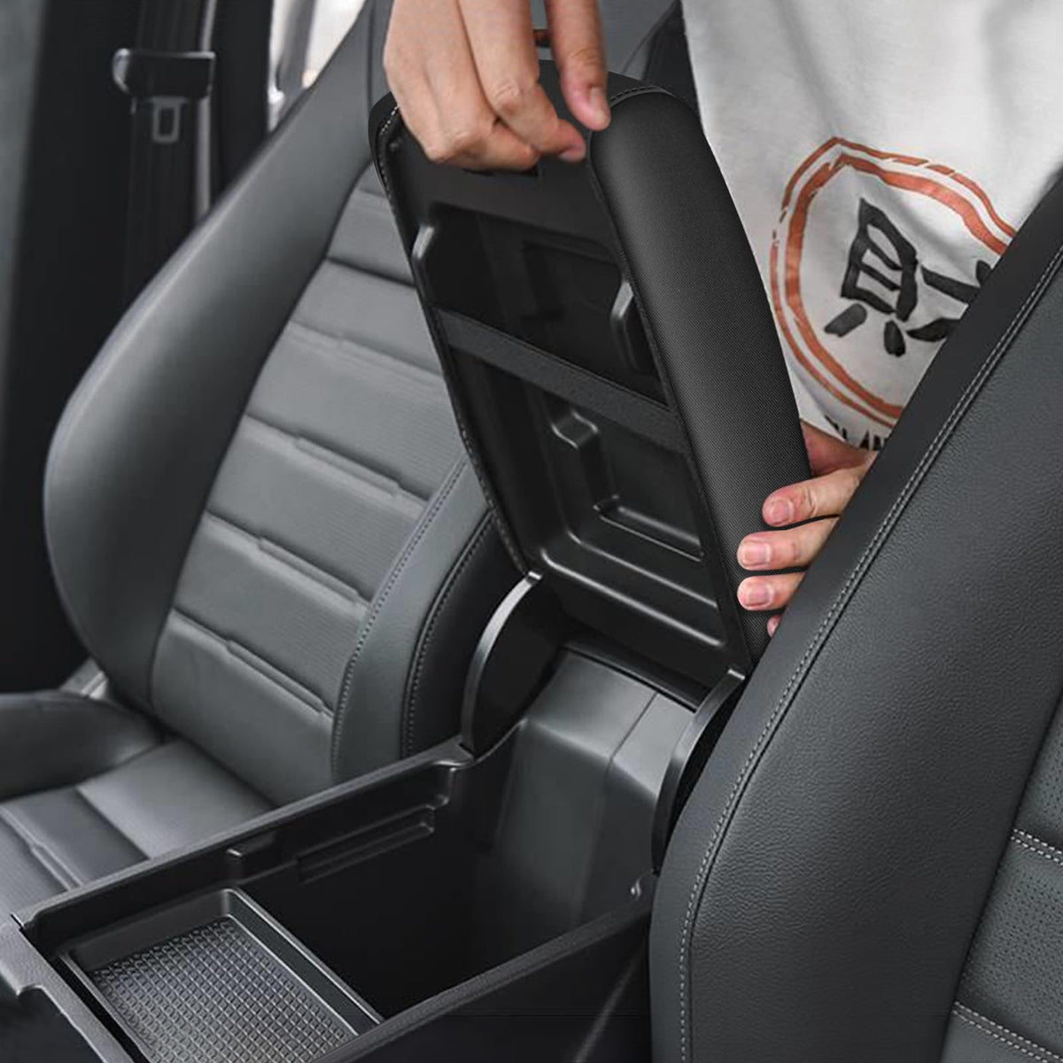 AOMSAZTO armrest cover - Neoprene for 2006-2011 Honda Civic