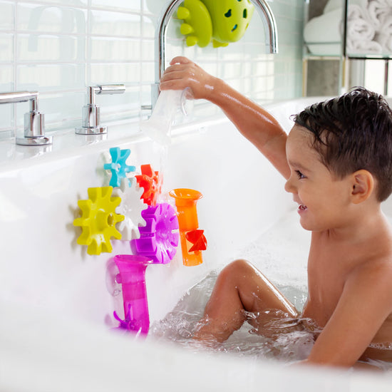 BATH_TOY — Boon Pipes building toddler bath tub toy for kids 12 months and up