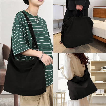 Glintivo women's canvas tote bag - inside out design with adjustable strap for work and travel