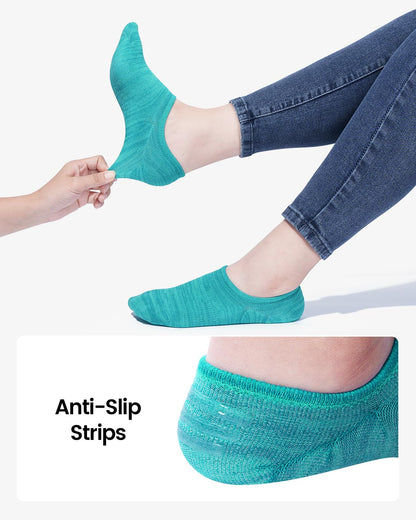 IDEGG no show socks - 10 pairs of low cut anti-slip athletic liner socks