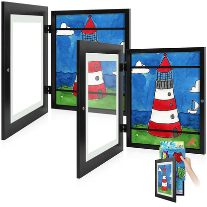 Picture frame — Front-opening design for kids' artwork and projects