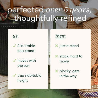 Veradek side table — demi shade design