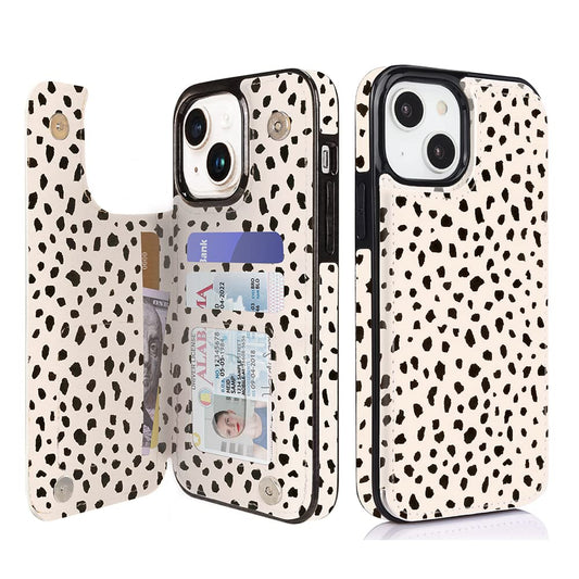 uCOLOR wallet case for iPhone 15 Pro Max with card holder and kickstand function