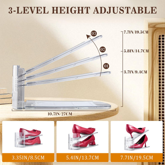 ITEM_STAND — Tooknin shoe slots organizer for closet space saving storage solution.