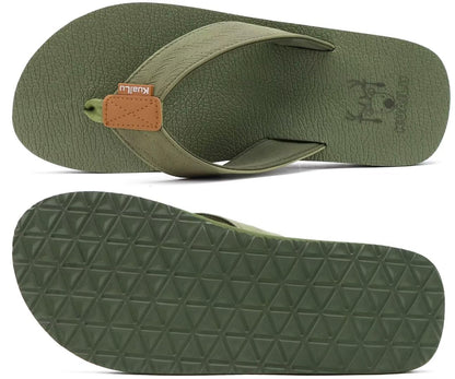 KuaiLu men's sandals with arch support and comfortable cushion for indoor outdoor use.