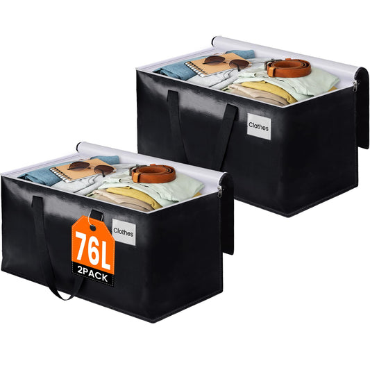 BlissTotes storage bags — heavy duty with zippers and sturdy handles