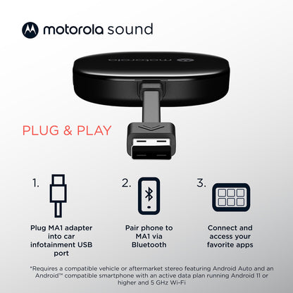 Electronic adapter — Google authorized wireless Android Auto car adapter