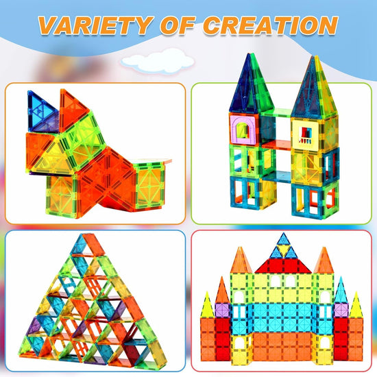 Toy building blocks — OugerToy magnetic tiles