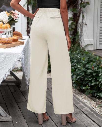 GRAPENT wide leg pants — high waisted flowy trousers for work and business casual