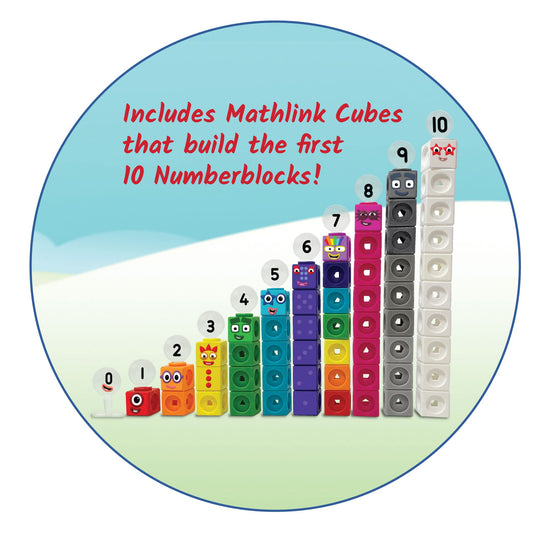 hand2mind MathLink cubes - numberblocks activity set for preschool learning