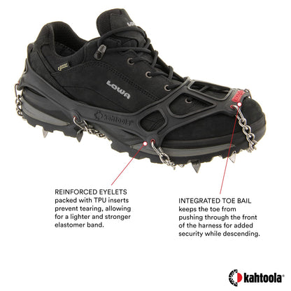 Kahtoola MICROspikes traction cleat — footwear traction for winter hiking and mountaineering