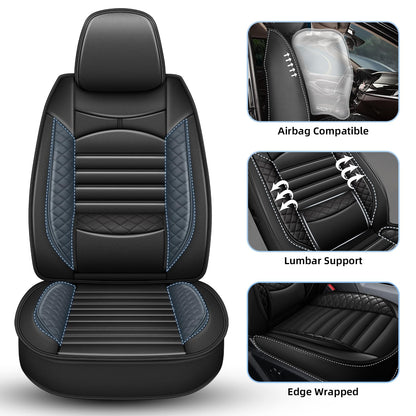 AOMSAZTO vehicle seat cover — Custom fit waterproof faux leather for Nissan Frontier 2009-2026