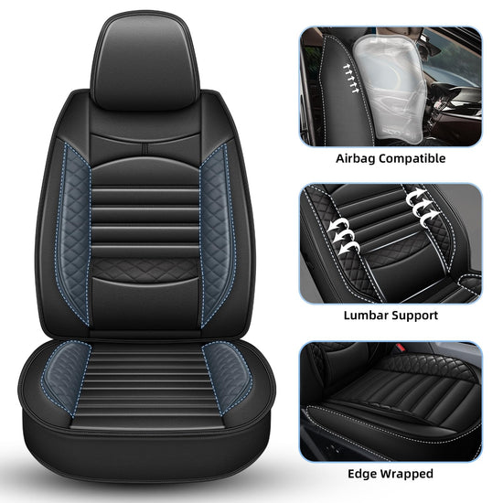 AOMSAZTO vehicle seat cover — Custom fit waterproof faux leather for Nissan Frontier 2009-2026