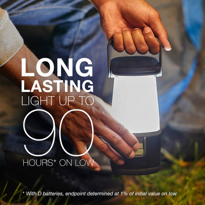 ENERGIZER electric lantern — WeatherReady, IPX4 water resistant and ultra bright battery powered light for camping and emergencies.