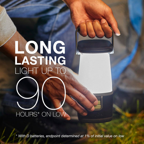 ENERGIZER electric lantern — WeatherReady, IPX4 water resistant and ultra bright battery powered light for camping and emergencies.