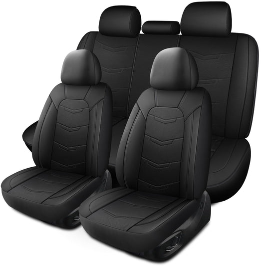 HChengkikz vehicle seat cover — leather, breathable and sporty design, universal fit
