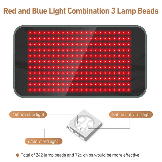 Comfytemp light therapy pad with app and button controller for body relief
