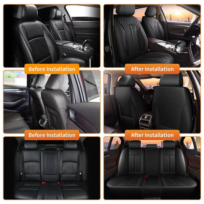 Vehicle seat cover — Waterproof leather for Hyundai IONIQ 5 2022-2024