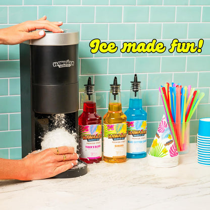 Hawaiian Shaved Ice S777 snow cone and shaved ice machine with adjustable blade knob