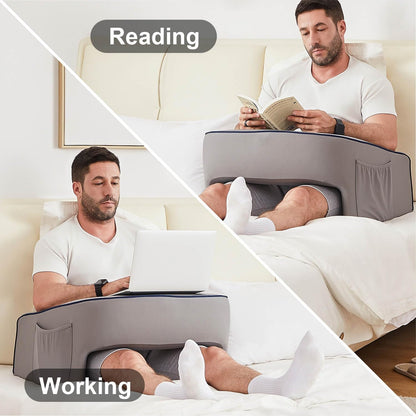 cooloo8 lap desk pillow with arm rest for gaming and reading