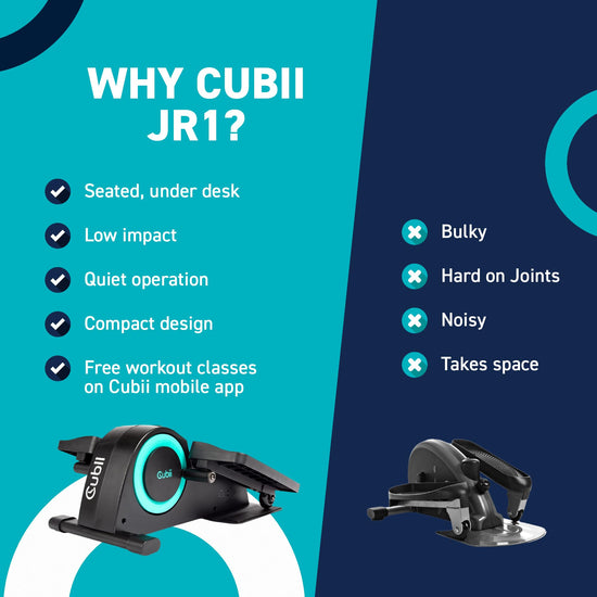 Cubii JR1 elliptical trainer — under desk design for home fitness