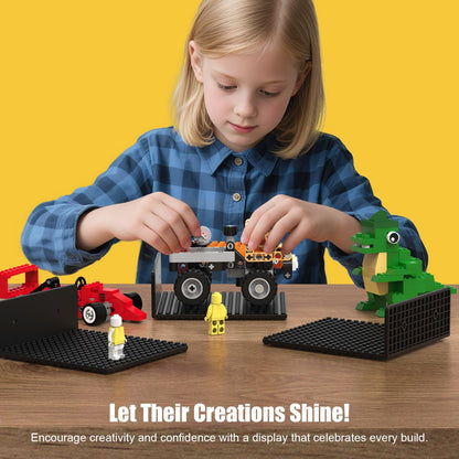 BlissBox shelf — Floating design compatible with Lego building bricks, 9-pack set