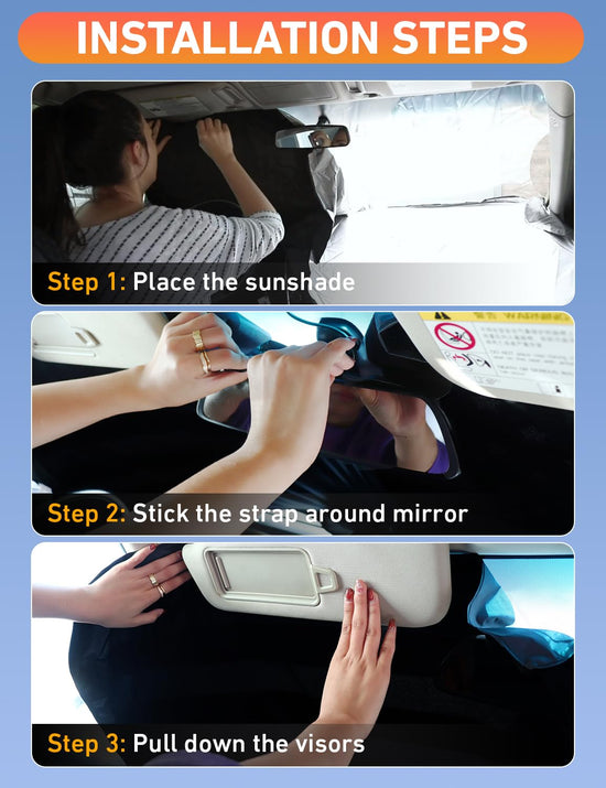 EcoNour vehicle interior shade - round design for better sun protection