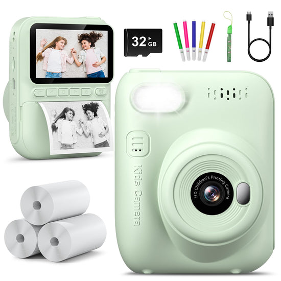Camera film — Instant print digital video camera for kids 4 to 10 years old