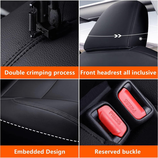 AOMSAZTO vehicle seat cover — Custom fit faux leather for Toyota Corolla 2014-2019