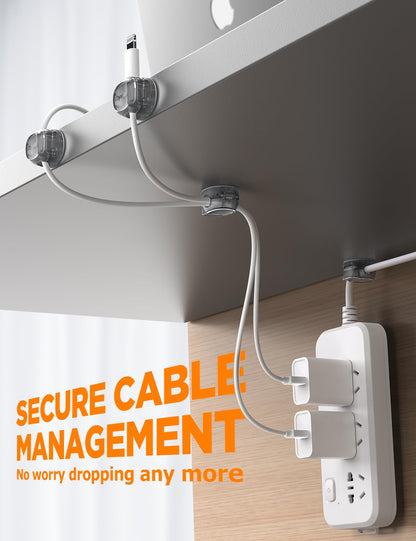 Chfeila cord management cover — Dual spring and clasp design for stability