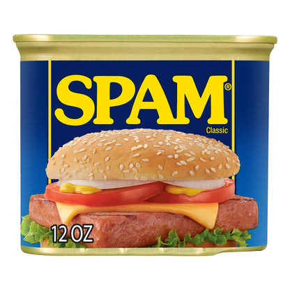 SPAM canned meat — classic flavor 12 oz can (12 pack)