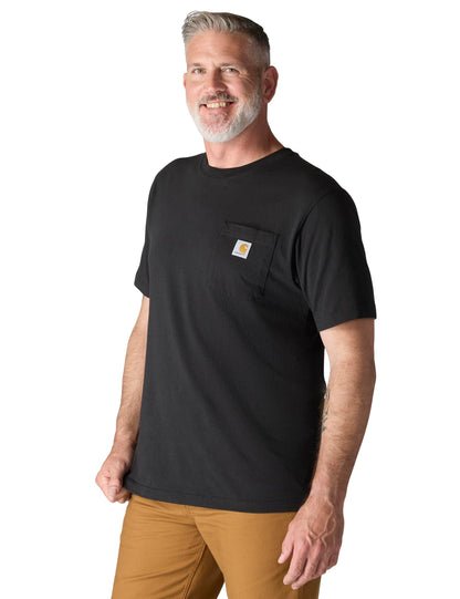 Shirt — Carhartt iconic K87 pocket in black, large