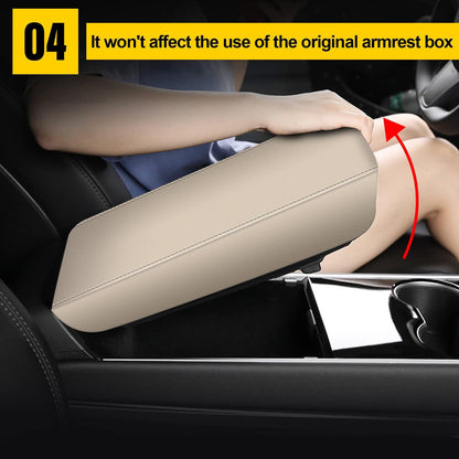 AOMSAZTO center console covers for Toyota Highlander in beige color