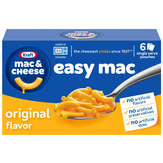 Kraft Easy Mac macaroni and cheese dinner - microwavable convenience