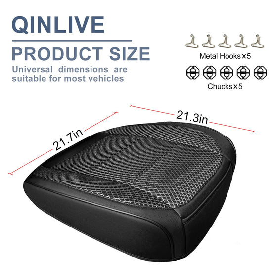 Vehicle seat cover — Ventilated bottom with storage pocket for comfort and breathability