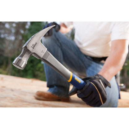 Irwin Tools hammer — fiberglass construction, 16 oz weight.