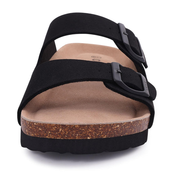 ODOLY cork footbed slide sandal — adjustable buckle for arch support