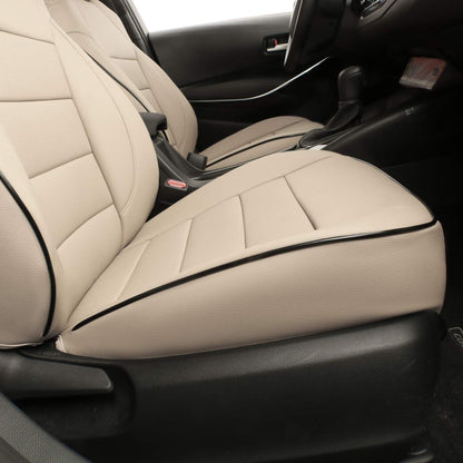 EKR vehicle seat cover — Custom fit leather in beige for Subaru Legacy 2020-2024